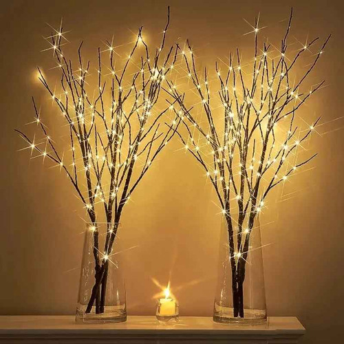 74cm led brown artificial - led,