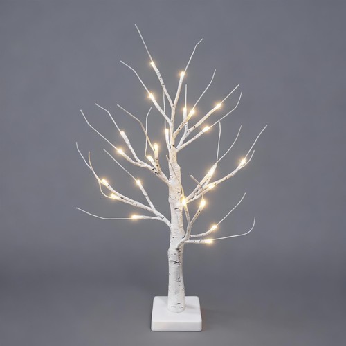 2ft white twig - white, tree