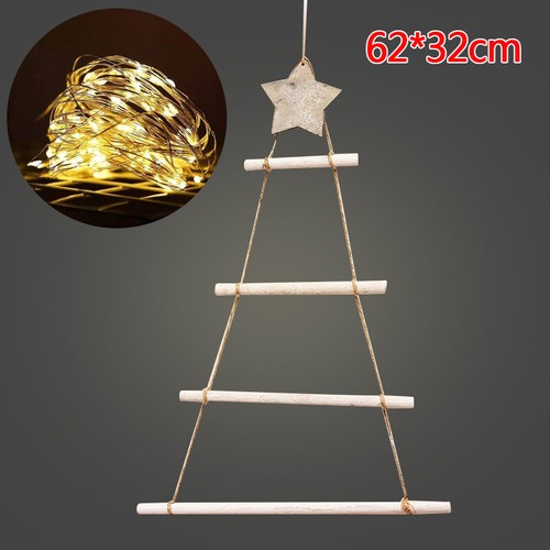 Xmas lit twig wall hanging - xmas,