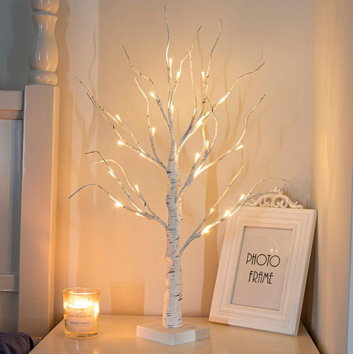 2ft white twig christmas tree - white,