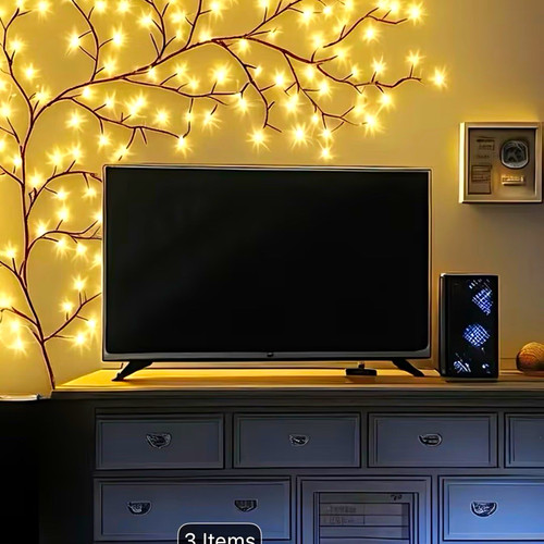 Warm white led - white, twig