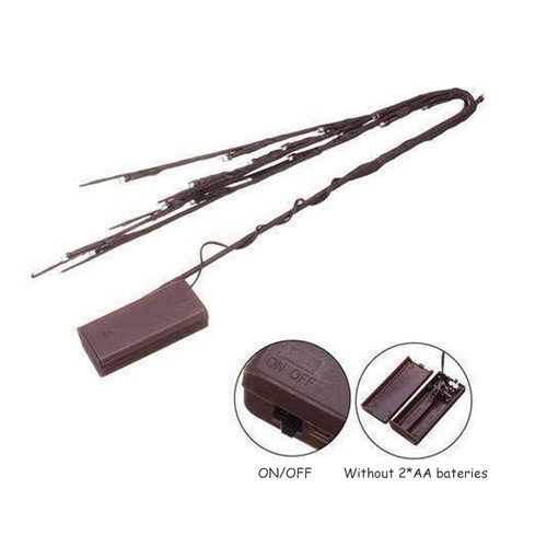Led warm white twig lights - 20,