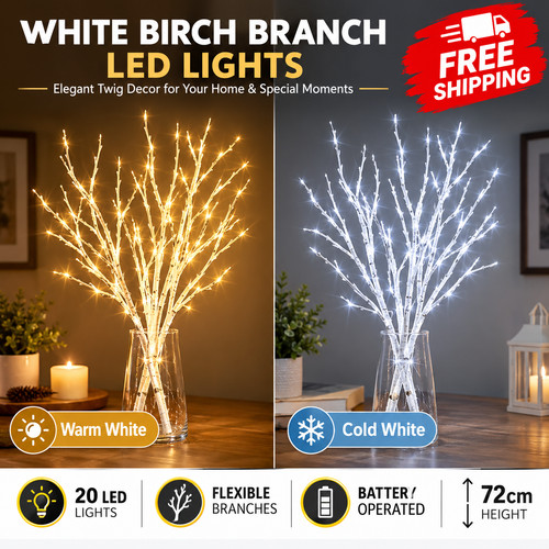 Led birch branch - led,