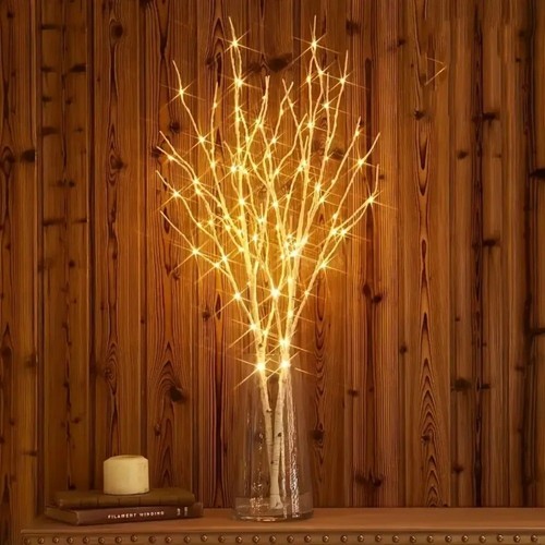 80cm lighted birch tree led - lighted,