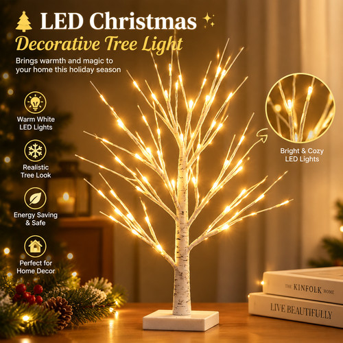 Christmas led twig birch table - twig,