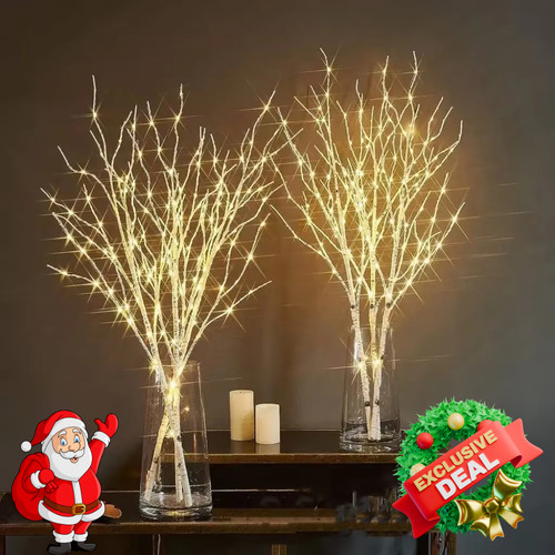 Led birch branch twig light - led,