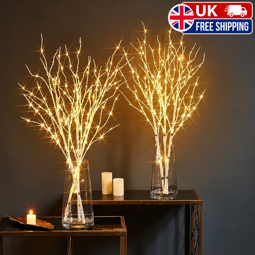 White birch twig - led, lights