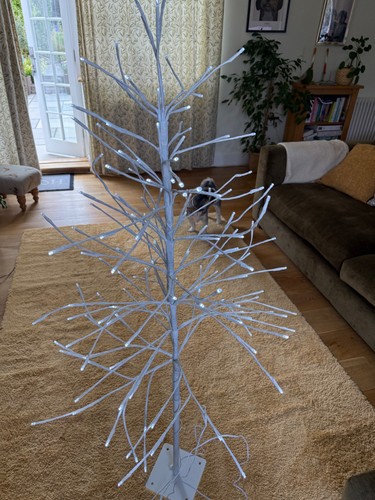 Modern white led twig - white, –