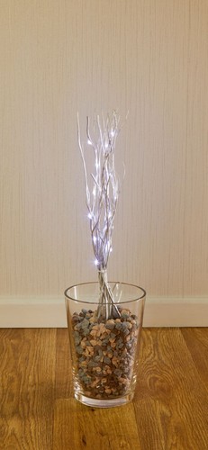 Silver twig lights - silver,