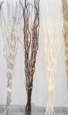 120cm Silver Twig Lights 80