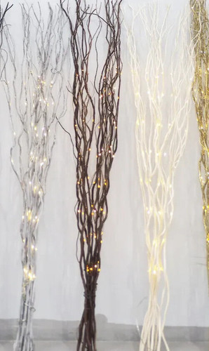 120cm silver twig lights - silver, 80