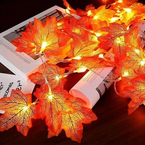 Led maple leaf string - 3m,