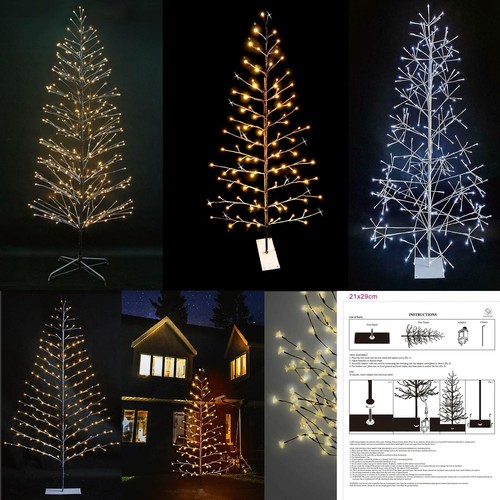 Led birch twig tree - led, snow